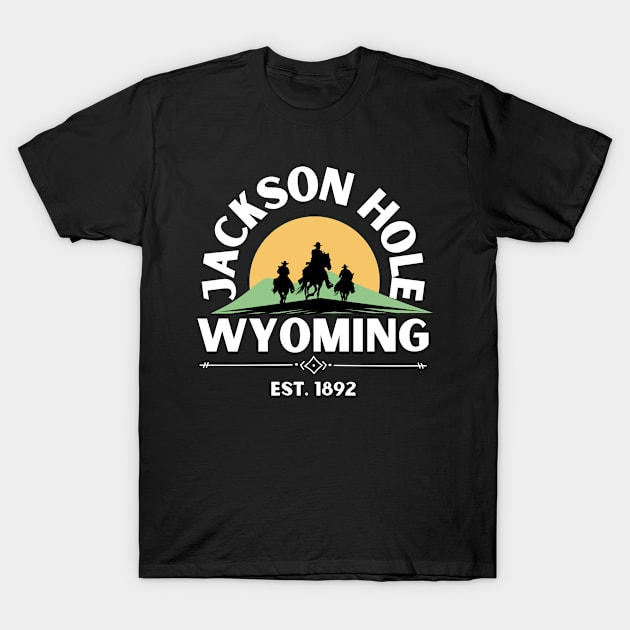 Jackson Hole Wyoming T-Shirt by JT Hooper Designs